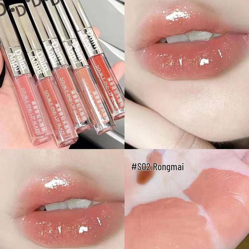 

Daimanpu Double-Headed Mirror Lip Glaze – Long-Lasting, Transfer-Resistant Lip Gloss for Students.