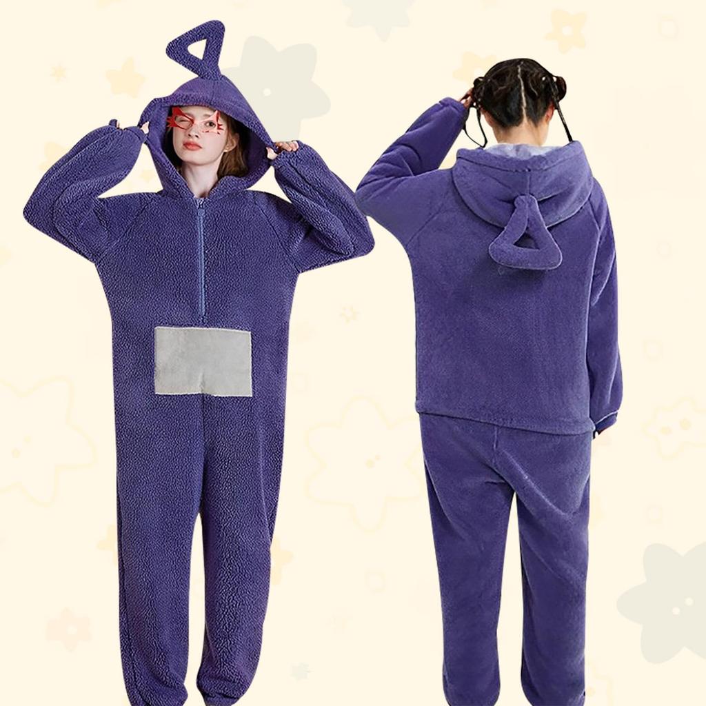 Kigurumi Teletubbies Cosplay Pajamas Loungewear Homewear Nightwear Kigurumi Pajamas Costume Nightwear Roomwear Cartoon Clothes Leisure [Maazusa]