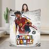 Lamine YYamal Flannel Blanket Number  Football Creative Throw Blankets for Home cm Quilt
