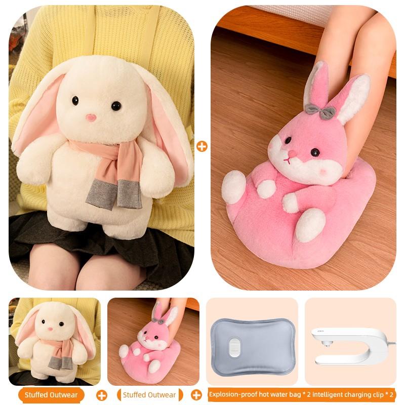 Fruit Capybara Detachable and Washable National Standard Explosion-Proof Electric Hot Water Bottle Plush Toy Pillow Doll Rechargeable Hand Warmer