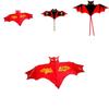 Large Triangle Bat Kite With Handcrafted Grid Fabric For Kids And Adults
