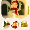 Lighted Christmas Statue Decoration Desktop Ornament Nightlight for Bedroom