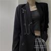 Pin Clip Chain Brooch Metal Tassel Pendant Brooch for Women Men Couple Overcoat Suit Shirt Lapel Pin Clothing Accessory Jewelry