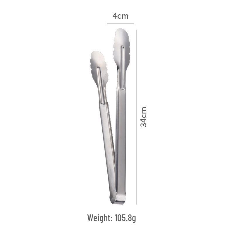 Stainless Steel Food Tongs for BBQ, Steak, Grilled Meat & Vegetables