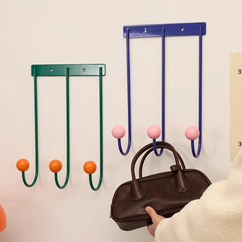 Creative Coat Rack Entrance Hall Clothes Hanger Wall Mount Clothing Organizer Hanging Hooks Living Room Decoration Hangers