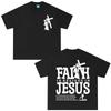 Christian Jesus Faith Bible Verse Vintage T-shirt Men Women Clothing Fashion Oversized Tshirt Male Casual Cotton Loose T Shirts