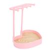 Necklace Holder Heart Shaped Aesthetic Jewelry Stand Necklace Holder for Bedroom Decor Pink