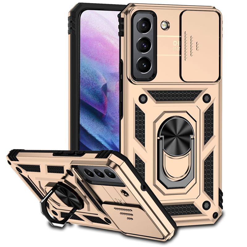 Shockproof Armor Funda For Samsung Galaxy S22 Ultra Slide Camera Protect Phone Case For Galaxy S22 + Plus S 22 Ultra Back Cover
