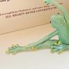Creative Ceramic Yoga Frog Tea Pet Decorations, Home Accessories Living Room Wine Cabinet Desktop Study Decoration, 1Pc