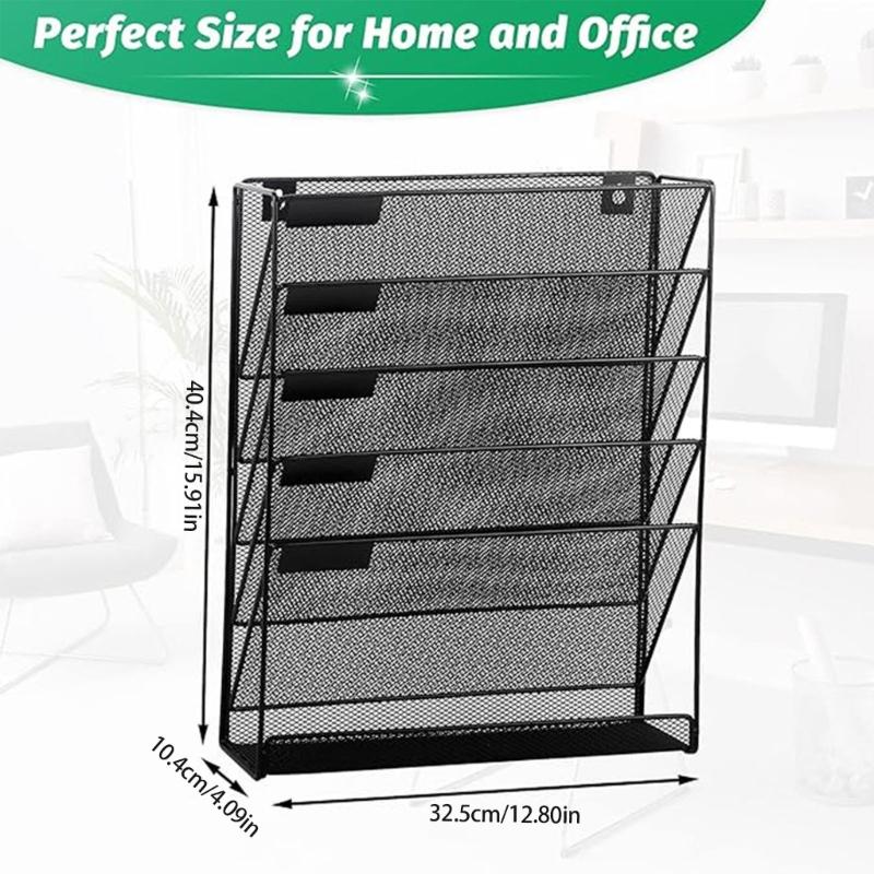 Paper Organizers Hanging Wall File Holders Desk Organizers Magazine Storage Rack Office Home School Supplies
