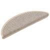 Stair Treads 15 Pcs. 56 X 17 X 3 Cm Silver Semi Round