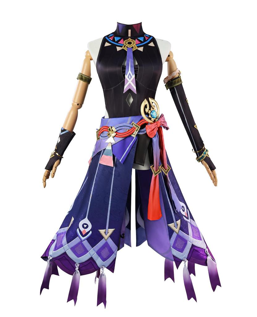 Genshin Impact Citrali Cosplay Genshin Impact Full Set with Adult School Festival Costume [CR ROLECOS] Costume, Cosplay, Wig, Costume, (XXL)