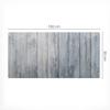 Modern Vinyl Keyboard Mat Rustic Style 100x50 Cm
