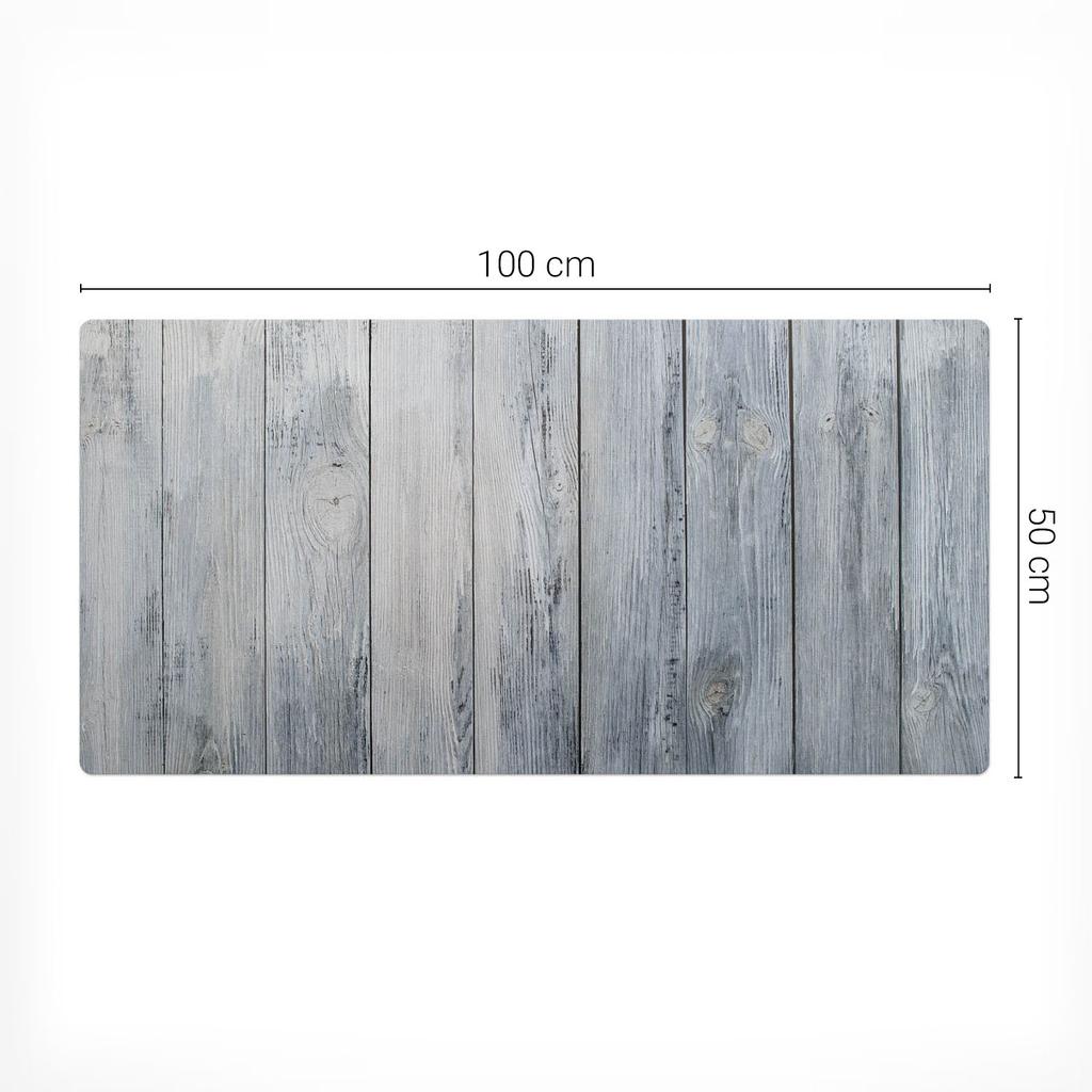 Modern Vinyl Keyboard Mat Rustic Style 100x50 Cm