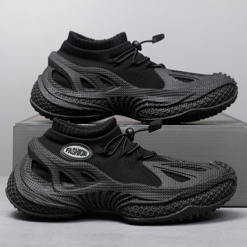 Comfortable Socks, Fly-woven Mesh Cloth Surface, Breathable Autumn Casual Sports Dad Shoes