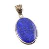 Natürlicher Lapislazuli Edelstein 925 Massiv Sterlingsilber Geschenk Anhänger 2,25" A7Q94