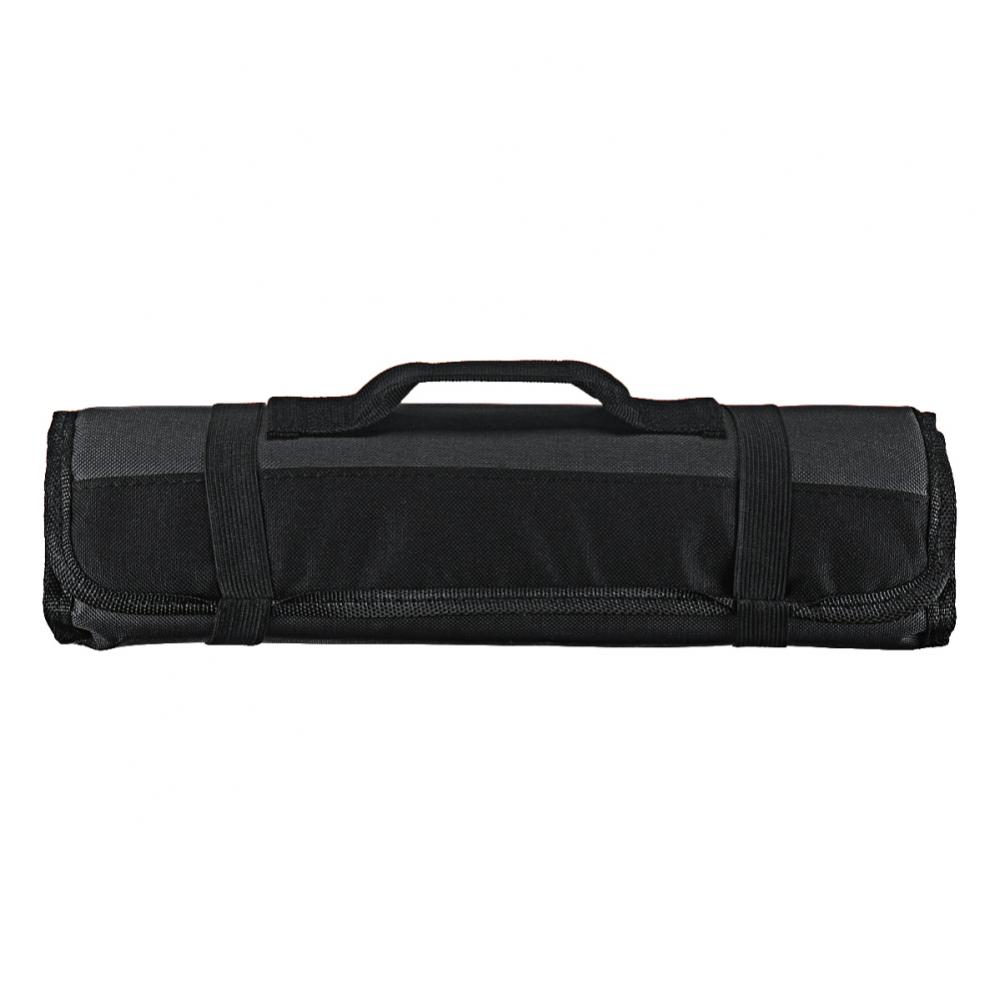 

Roll Bag Cutlery Storage Case 22 Pockets Portable Carrying Kitchen Chef Knife чорний