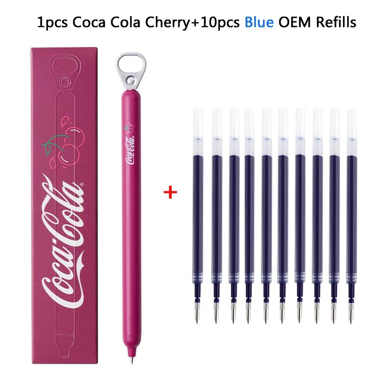 KACO Creative Cherry Pull-Tab Gel Ink Pens 800M Smooth Writing Press Pen Exam Office School Supplies Gift Innovative Stationery