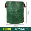 Large‑capacity Foldable Garden Leaf Bag Semi‑circular Opening Yard Waste Storage Sack for Outdoor Gardening