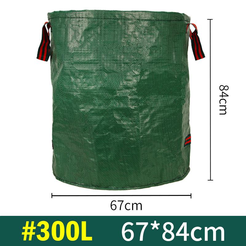 Large‑capacity Foldable Garden Leaf Bag Semi‑circular Opening Yard Waste Storage Sack for Outdoor Gardening