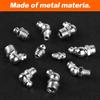 45pcs Metric Grease Fittings Kit,Hydraulic Grease Zerk Assortment Kit, 45 90 180 Degree Grease Gun Fittings, M6 M8 M10 Straight and Angled Grease