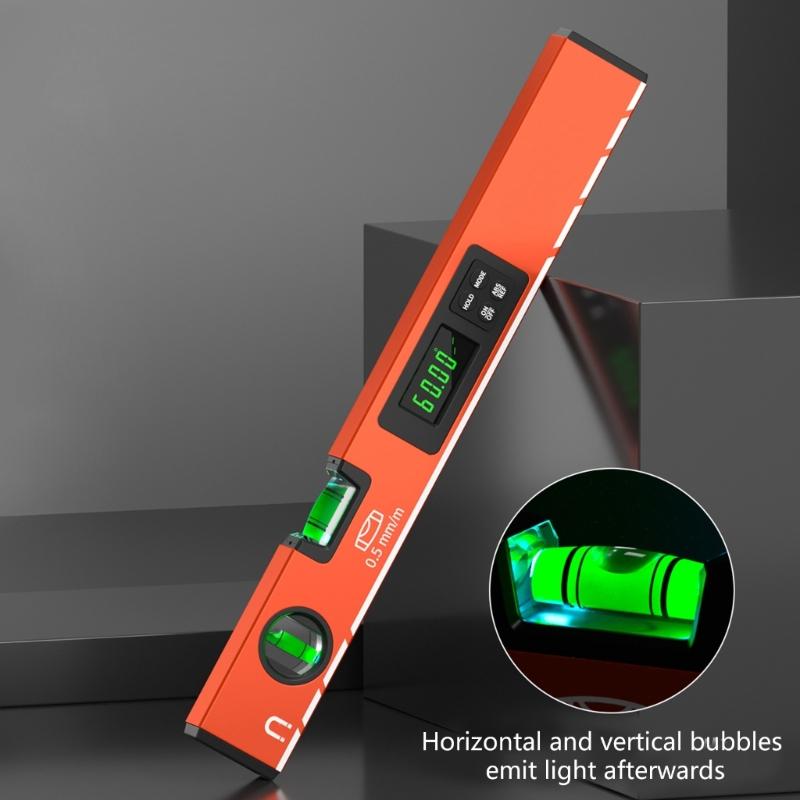 Precisions Digital Level Ruler,Magnetic Level Ruler,Aluminum Spirit Bubble Level Gauges Level Protractor