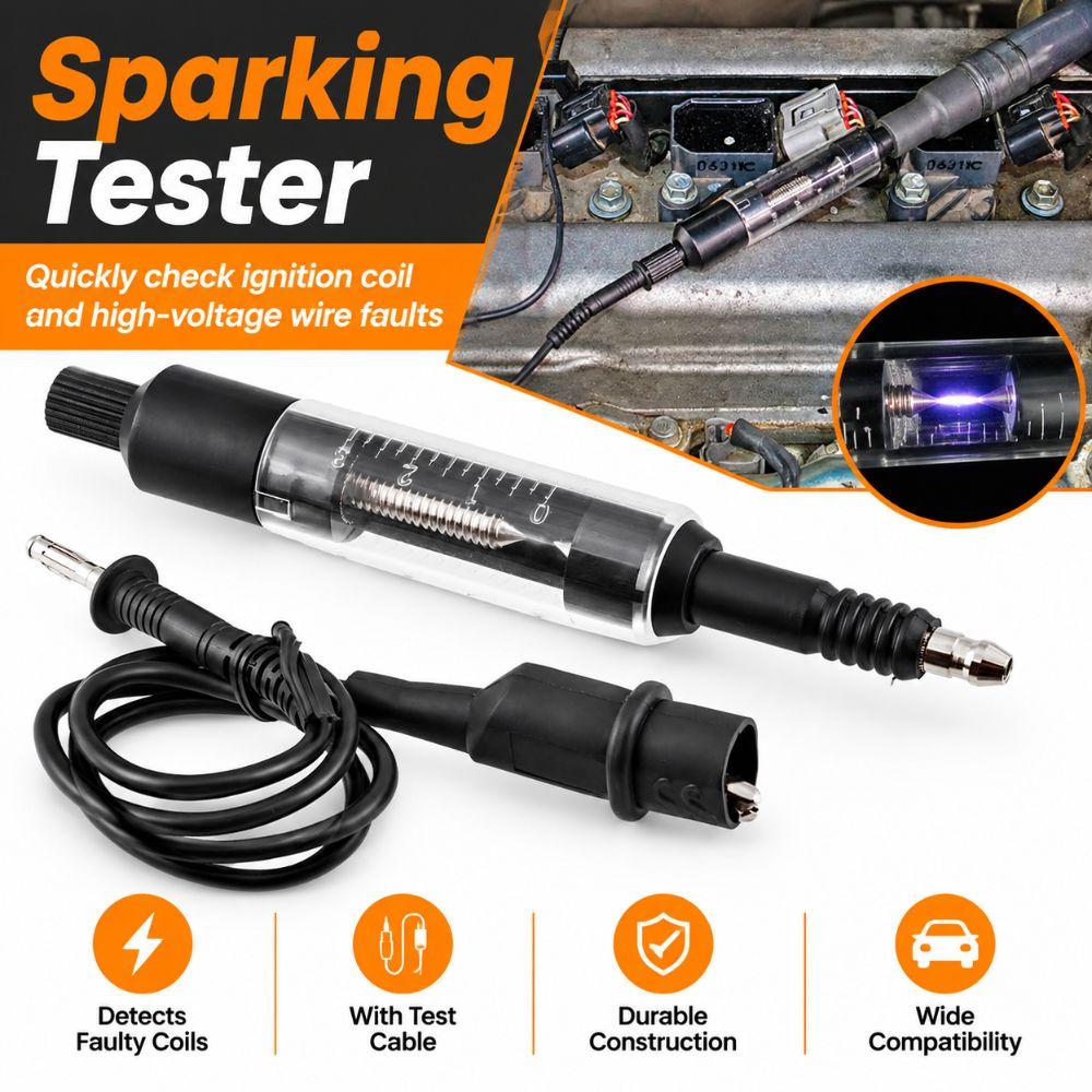 Flashover Gauge Car Sparking Plug Tester Adjustable Engine In Line Tester Engine Maintenance