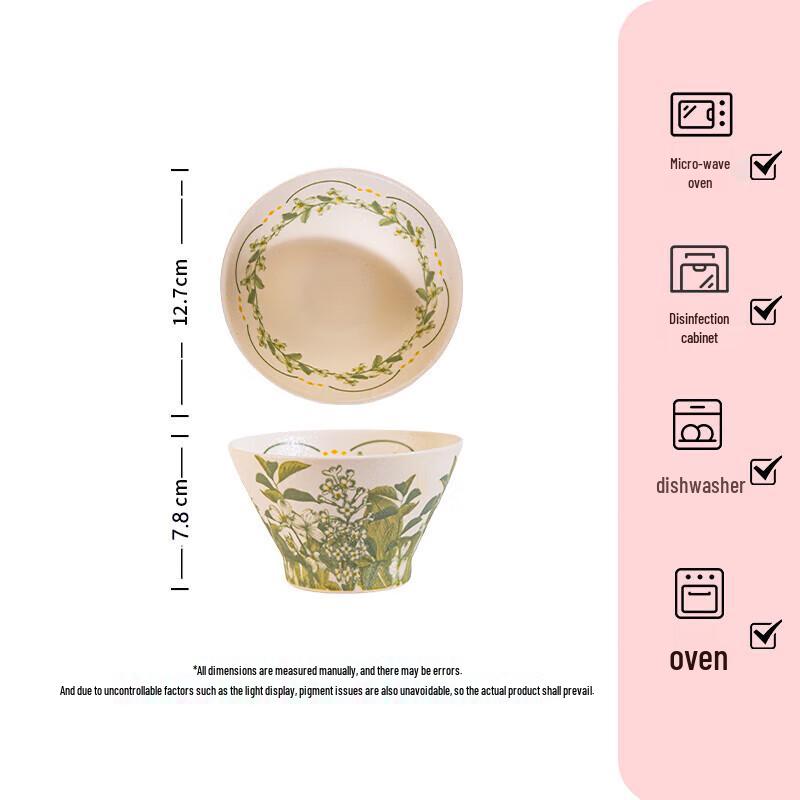 

Lily of the Valley Ceramic Rice Bowl Set