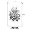 Fresh Style Waterproof Flower & Cartoon Tattoo Stickers for Arm