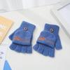 Cartoon Baby Chick Unisex Flip-Top Warm Gloves for Kids - Autumn/Winter