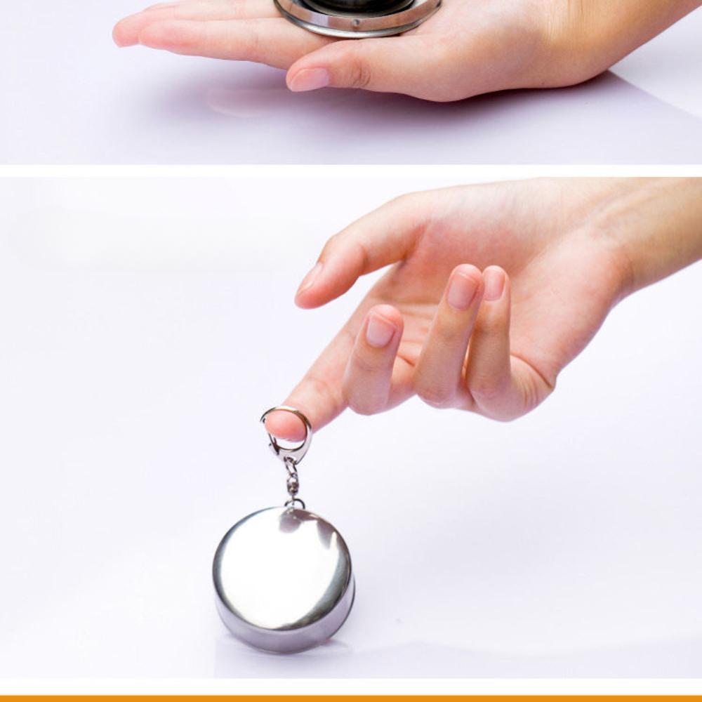 

Складная чашка для мытья, телескопическая чашка из нержавеющей стали, портативная чашка для полоскания на открытом воздухе, для путешествий 250 ML