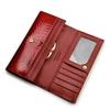 Women's Luxury Genuine Leather Wallet Long Lacquer Crocodile Pattern Clutch Coin Purse High Quality Fashion Luxury Wallet Card Holder