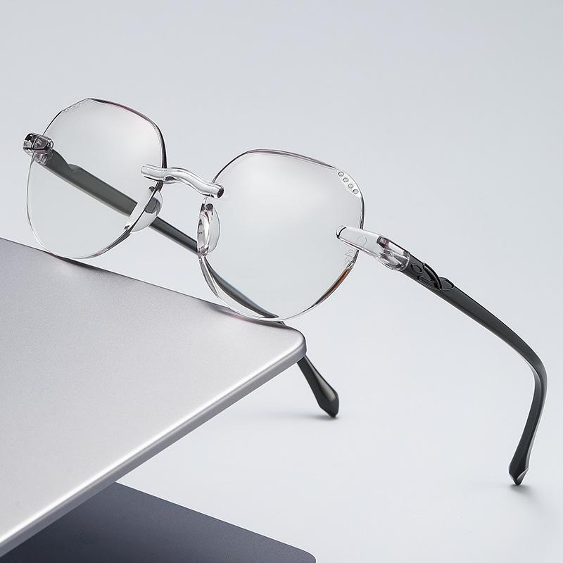 Rimless Reading Glasses Anti Blue Light +1.0 To +3.5 Comfort Fit Magnifier for Women Men