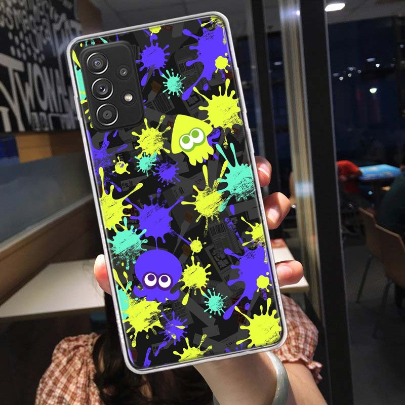 Game S-Splatoons Phone Case for Samsung A54 A57 A37 A17 A14 A15 A12 A24 A34 A55 A35 A25 A52S A07 A05S A04S A22 A32 A72 Galaxy No