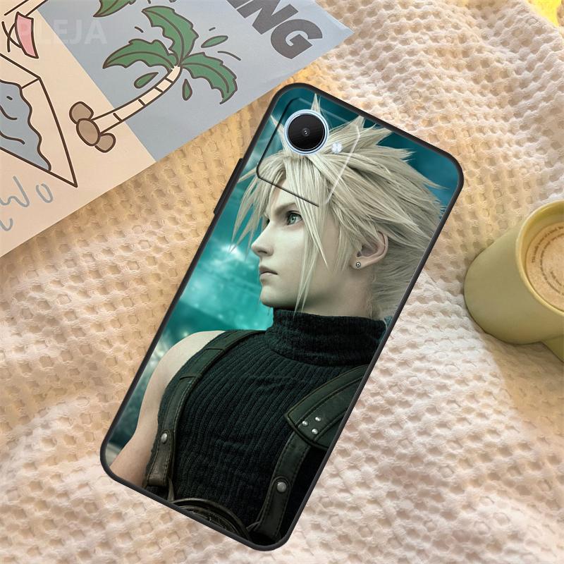 FINAL FANTASY Cloud Strife Case For Realme C55 C71 C67 C51 C75 C63 C61 C65 C53 C35 11 12 13 14 Pro Plus GT6 GT7 15 Pro