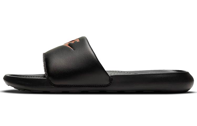 Nike Victori One Slide  Black Metallic Red Bronze  Women s CN9677-001 35.5