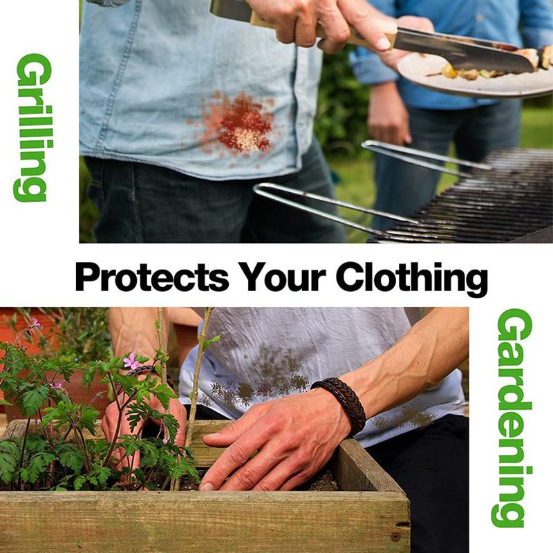 1PC Server Aprons with 3 Pockets - Waitress Aprons for Women Men Water Resistant Half Aprons with Added Long Waist Strap