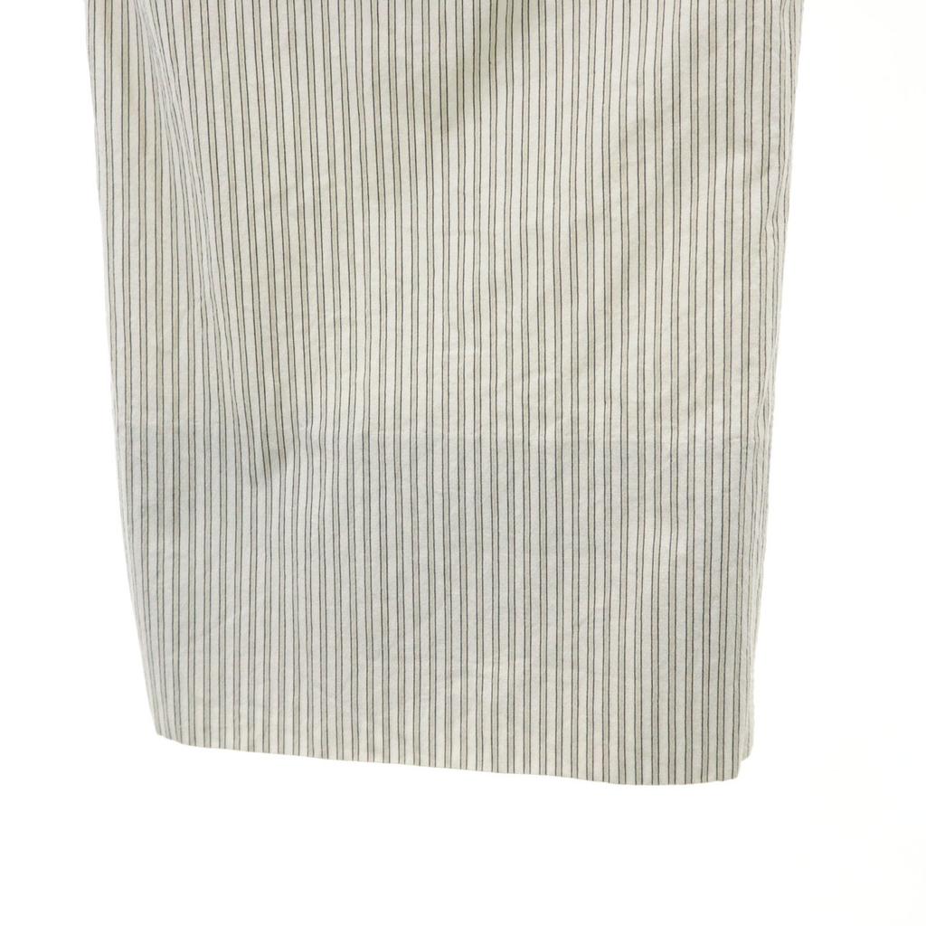 MARNI made in Italy Striped Pattern Ankle pants 44 Ivory Men's Used