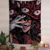 HHellsing Horror Anime Colorful Tapestry Wall Hanging Hanging Tarot Hippie Wall Rugs Dorm Wall Art Decor
