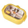 Convenient 2 Compartment Stainless Steel Lunch Container for Hot and Cold Food