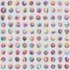 100 Pieces of Cute and Colorful Emoji Doodle Stickers for Water Cups, Waterproof Decorative Stickers for Mobile Phones, Creative Cartoon Stickers