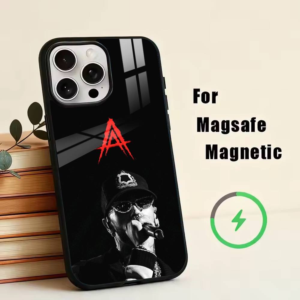 

A-Anuel AA Rapper Phone Case For iPhone17,16,15,14,13,12,11 Plus,Pro Magnetic with Magsafe Wireless Charging iPhone11
