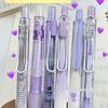 5/6/7 pz/scatola Semplicità Penna Gel Penna sfumata di moda Colore solido 0.5mm Penna gel inchiostro nero Bella penna di cancelleria Articoli per scrittura