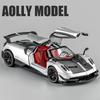 1/24 Pagani Huayra BC Supercar Alloy Die Cast Toy Car Model Sound and Light Pull Back Children's Toy Collectibles Birthday Gift