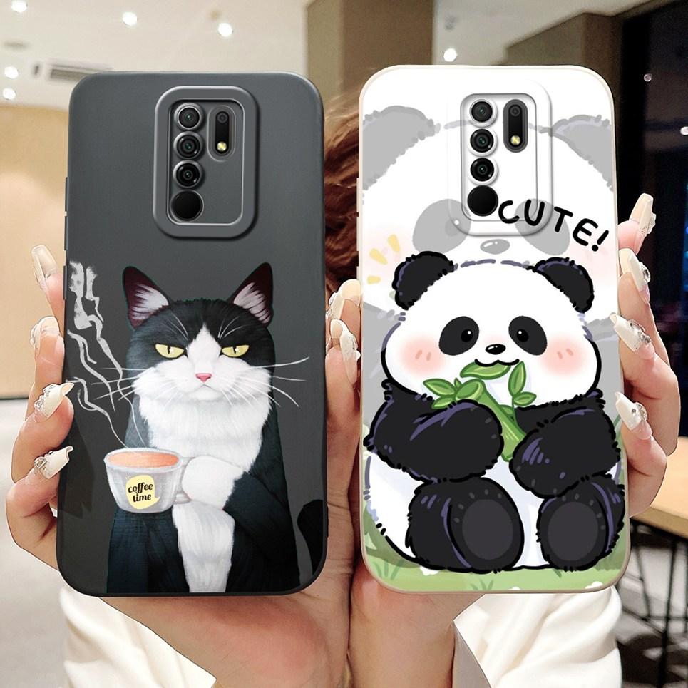 For Xiaomi Redmi 9 9a 9C NFC 9T 9 Power 9 Prime Phone Cases Cover Flowe Rabbit Panda Avocado Soft Silicone Protective Bumper