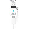 USB C Male to Female Adapter, Portable USB C Transmission Key Chain Adapter Set