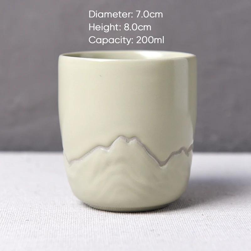 Retro Style Latte Coffee Cup,Espresso Cups,Household Ceramic Tea Cup,Pottery Coffee Mug, Afternoon Teacup Mugs,Wholesale,1Pc