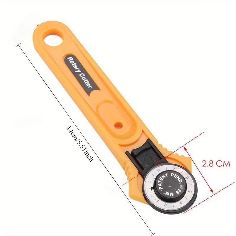 1PC 28mm Circular Rotary Cutter Knife Safety Blade Patchwork Piecing Sewing Cutting Leathercraft Tool