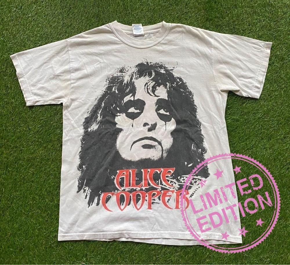 VINTAGE ALICE COOPER BAND TOUR White All Size Unisex T-Shirt M
