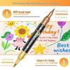 Doppelseitiger Glitzer-Marker: Zweifarbiger Aquarellstift mit weicher Spitze